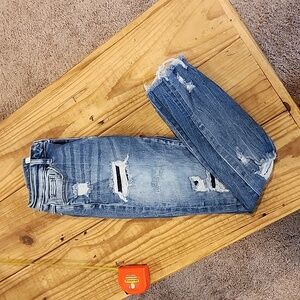 KanCan Distressed Size 4 MidRise Ankle Skinny Jeans